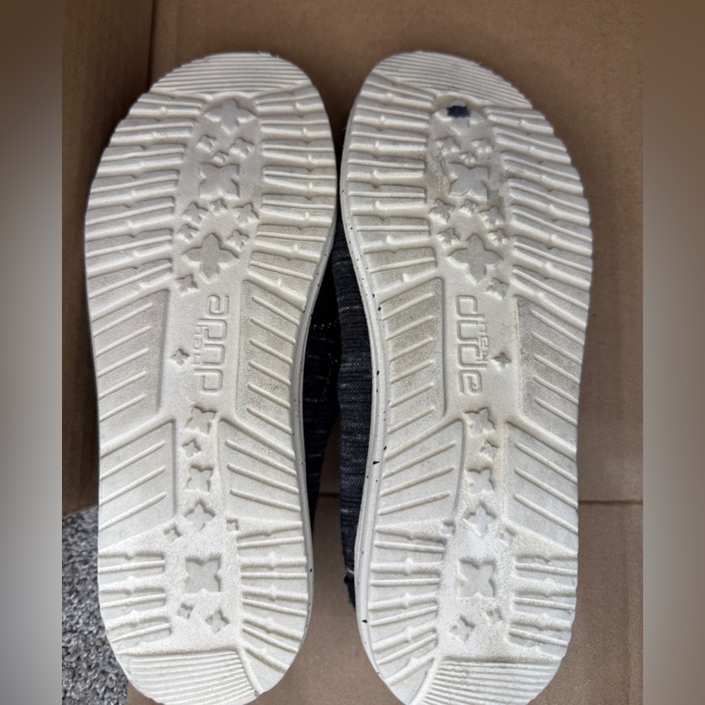 Hey Dude Wally Youth Stretch Black Marled Slip On Shoes Size 6/ ladies 7 - Picture 6 of 6